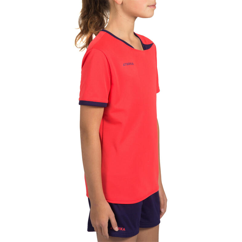 Maillot de handball enfant H100 rose/violet