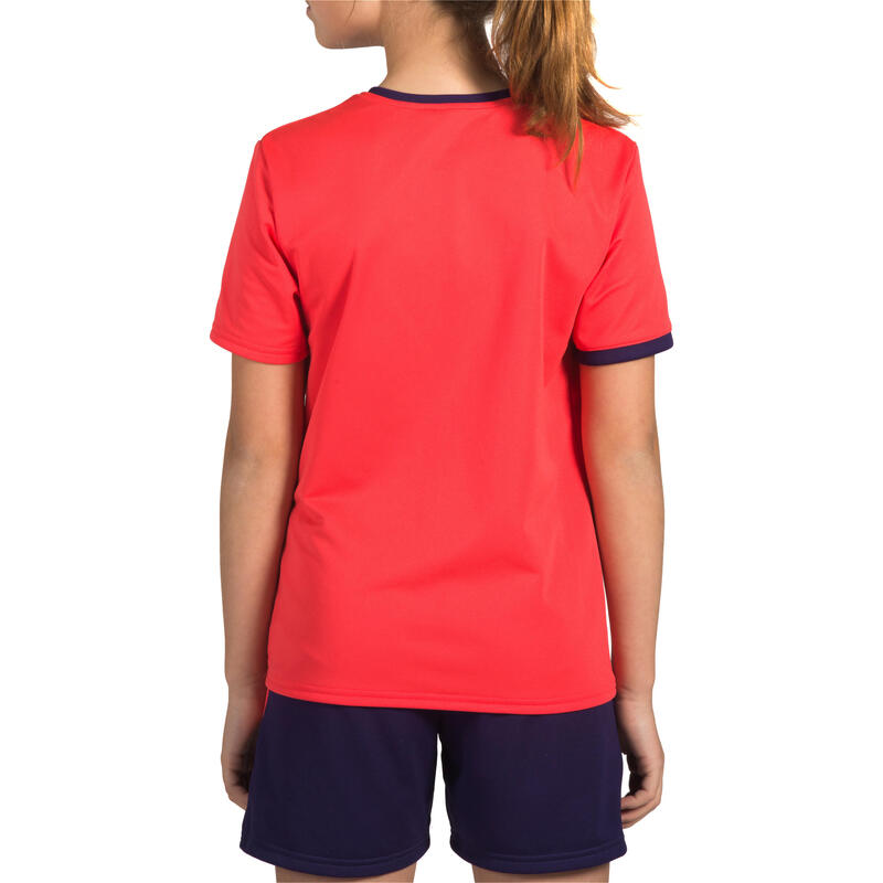 Maillot de handball enfant H100 rose/violet