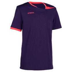 Maillot de handball enfant H100 violet / rose