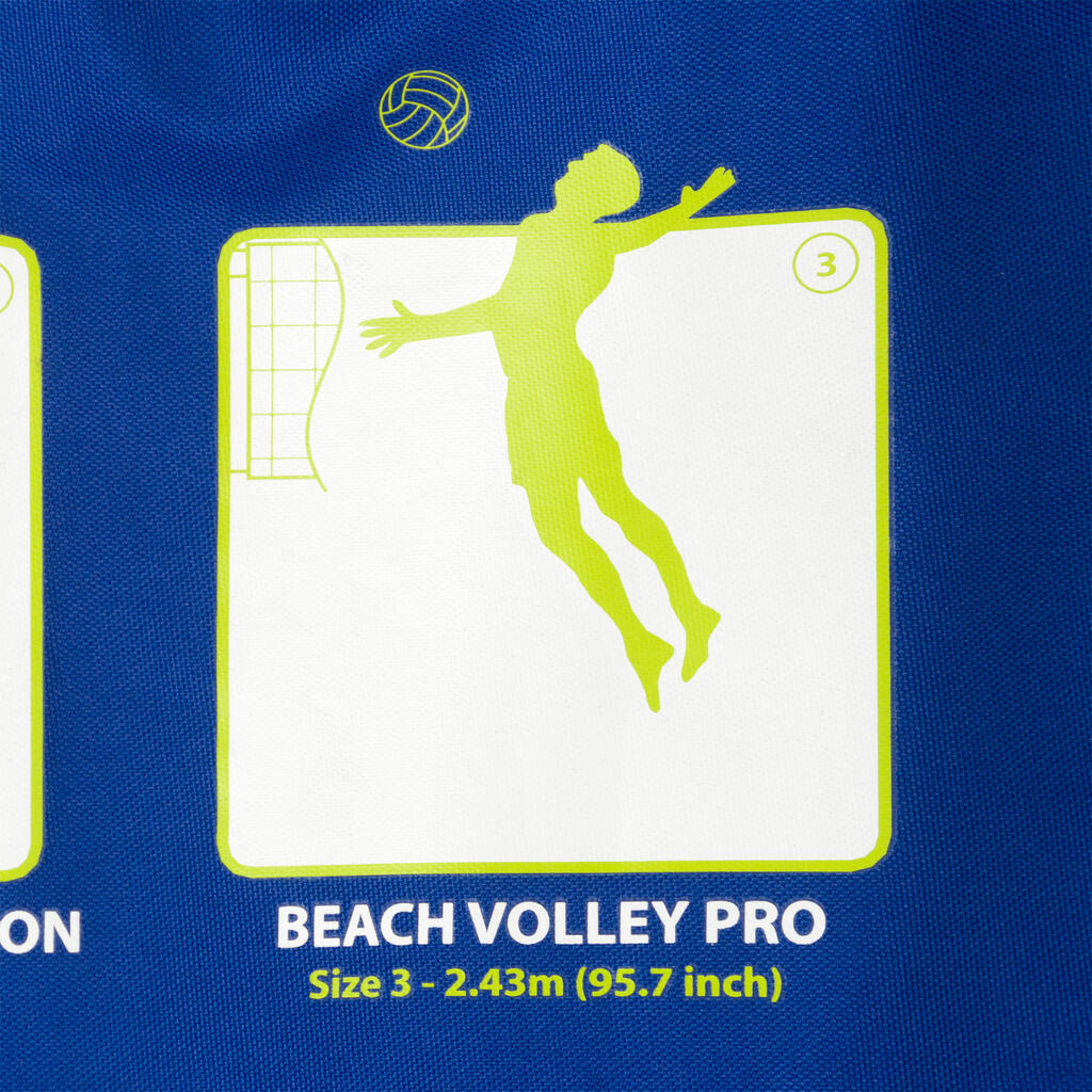 6 m Recreational Beach Volleyball Set (Net and Posts) BV 500 - Blue