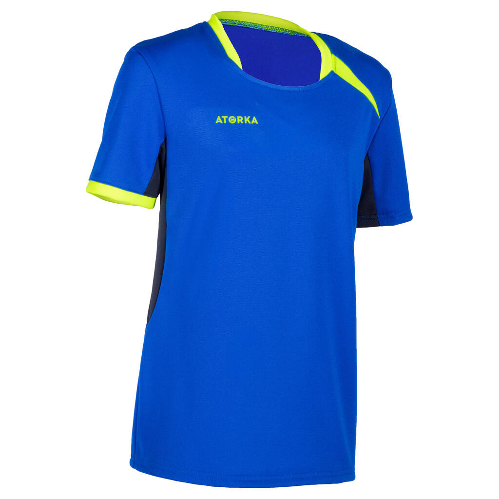 Handballtrikot H100 Kinder schwarz/rot