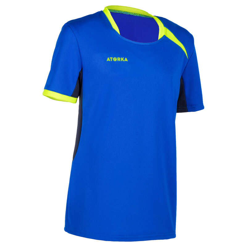 ATORKA Kids' Handball Jersey H100 Blue/Yellow Decathlon
