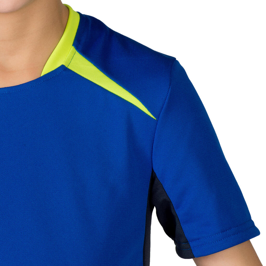 Handballtrikot H100 Kinder schwarz/rot