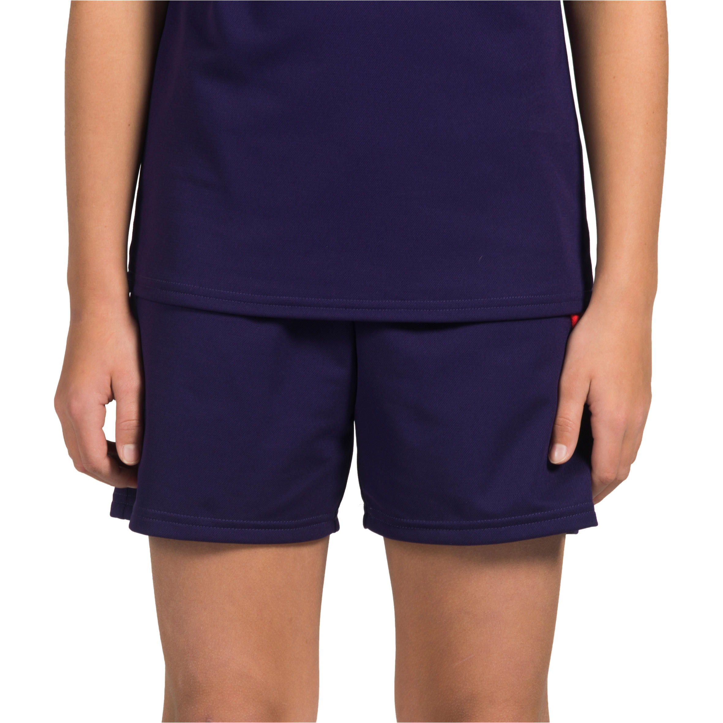 H100 Kids' Handball Shorts - Purple/Pink 3/11