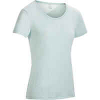 500 Women's Regular-Fit Pilates & Gentle Gym T-Shirt - Green