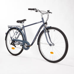 אופני עיר עם מסגרת גבוהה דגם Elops 120 - כחול