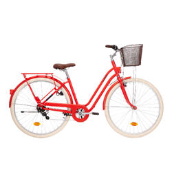 VELO DE VILLE ELOPS 520 CADRE BAS ROUGE