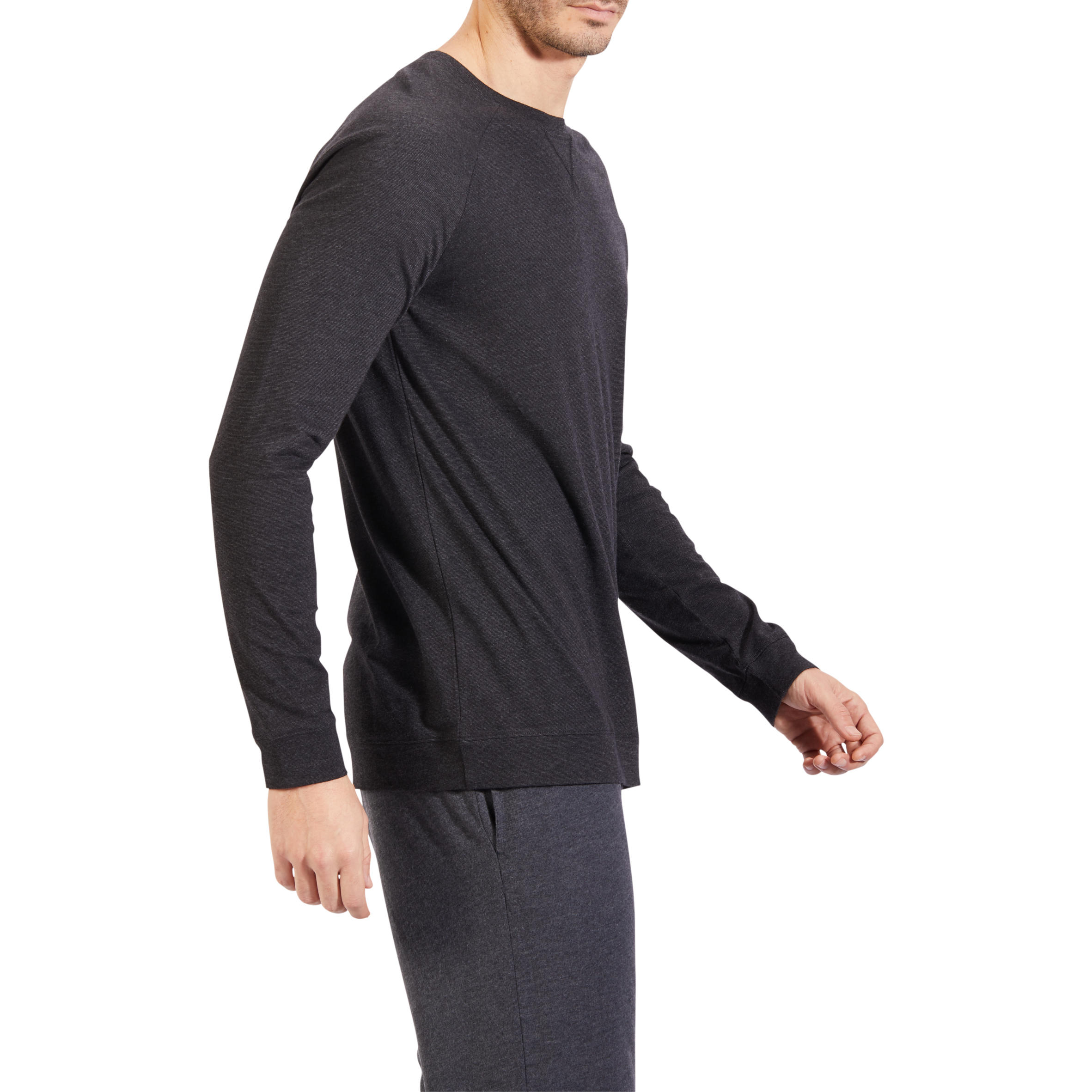 

Men's Gym Sweatshirt 100 - Dark Grey -  By DOMYOS | Decathlon