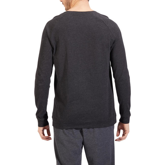 Men's Gym Sweatshirt 100 - Dark Grey