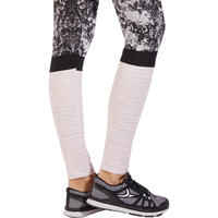 Fit+ 500 Women's Slim-Fit Gym and Pilates Leggings - Desert Rose Print
