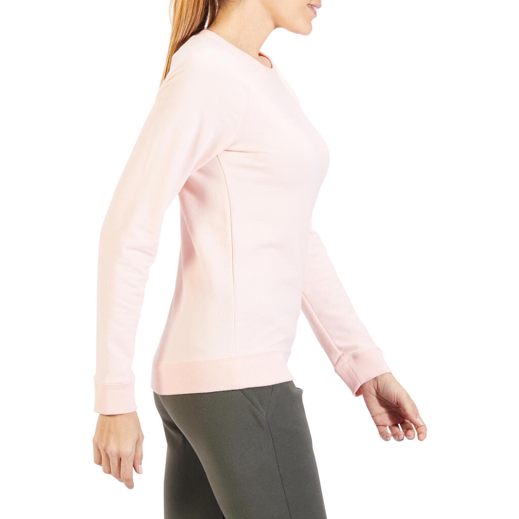 Sweat Training Femme 100 Rose Pâle