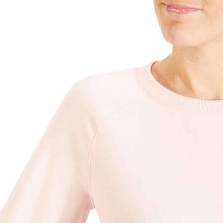 Women's Training Sweatshirt 100 - Pale Pink