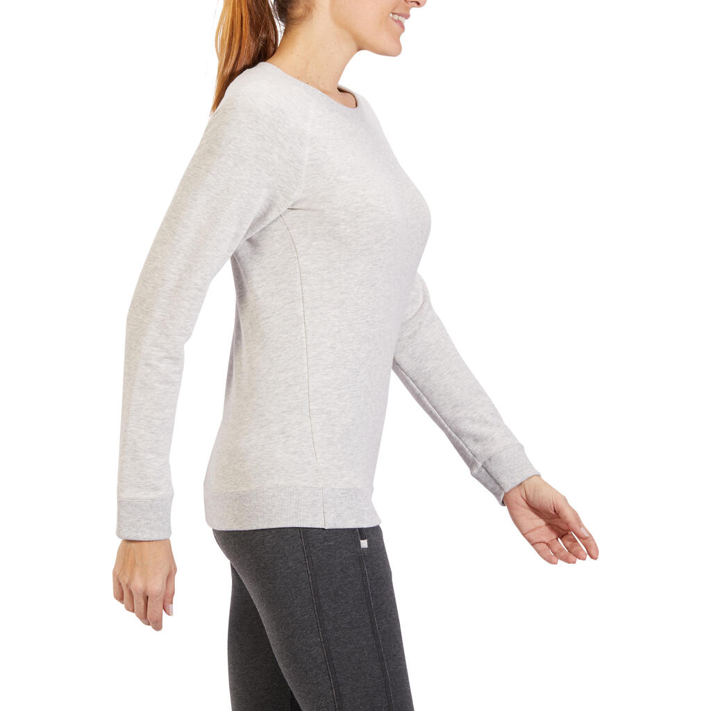 Sweatshirt 100 Training Damen rosa
