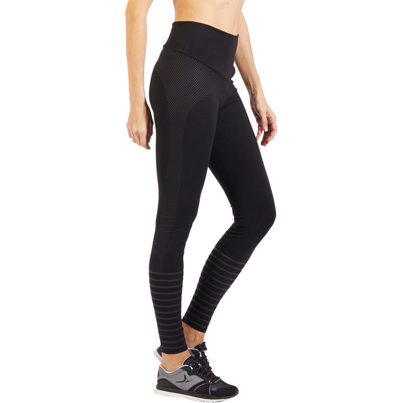 900 Women's Slim-Fit Gym & Pilates Leggings - Black