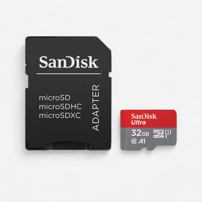 Memóriakártya microSD HC 32 GB + SD adapter, 10-es osztály, hitelesítve: A1