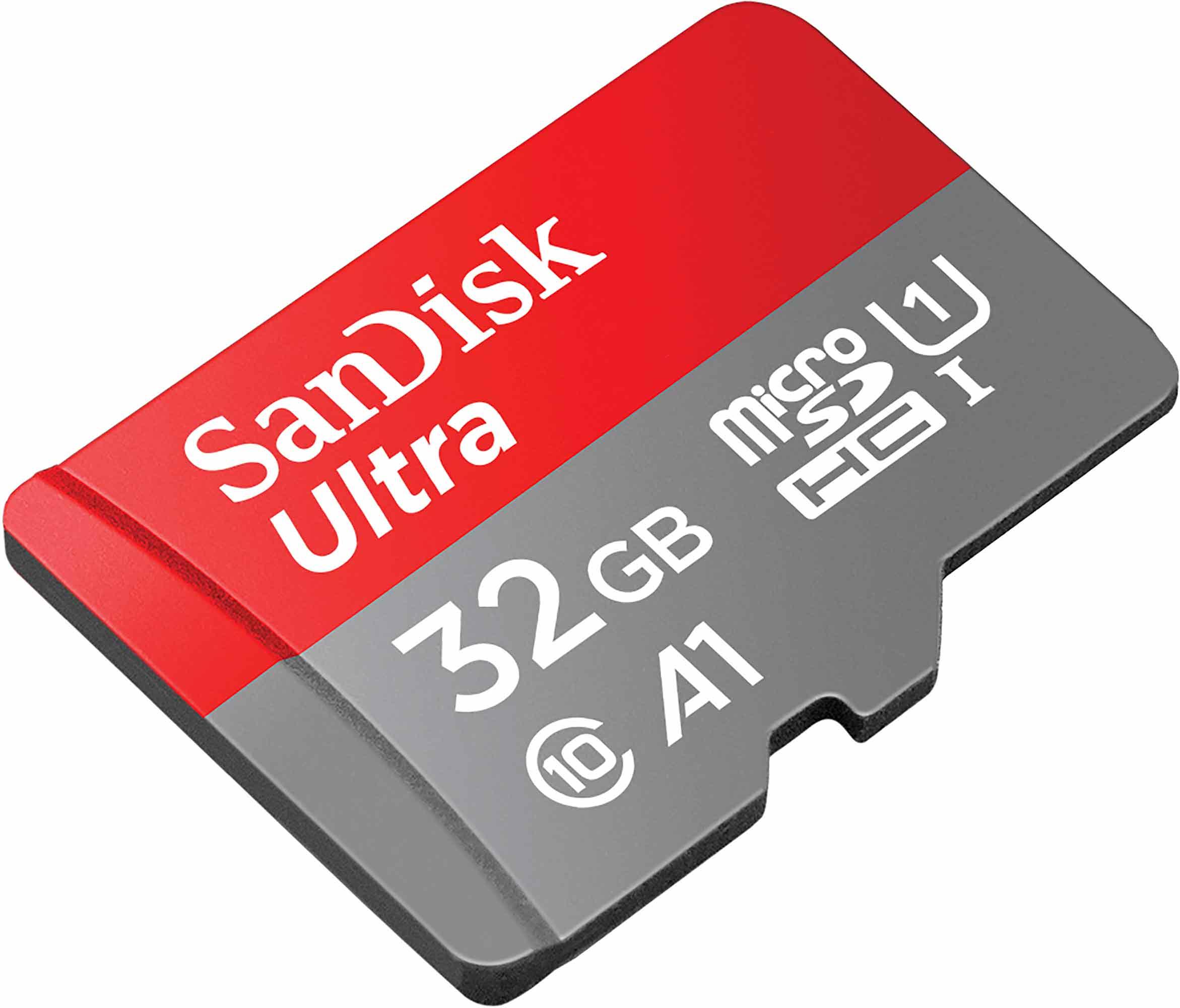32GB Memory Card + SD Adapter 3/5