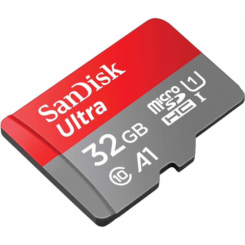 Geheugenkaart Micro-SDHC 32 GB + adapter SD-kaart, klasse 10, A1-klasse