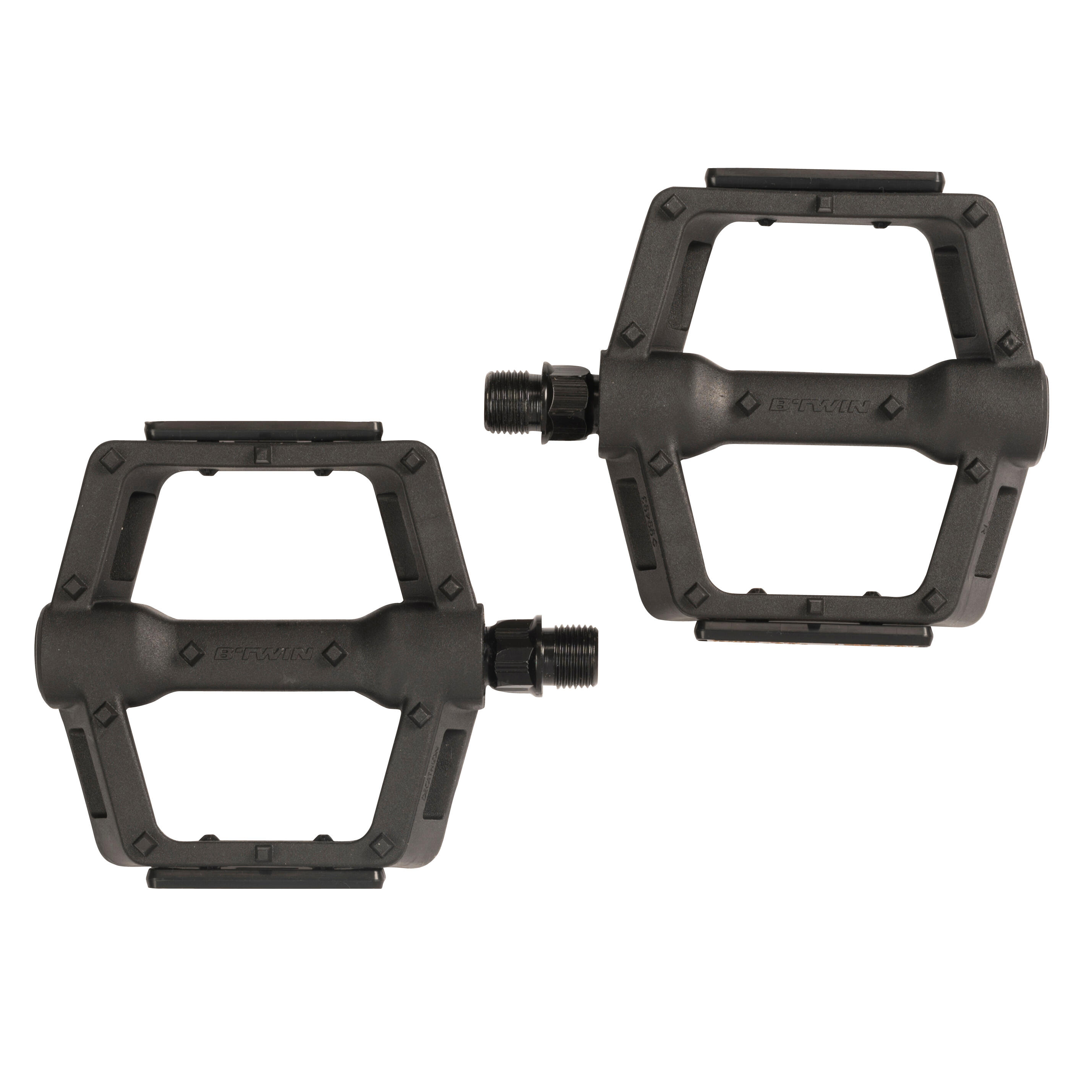

Flat Mountain Bike Pedals 520 Grip By ROCKRIDER | Decathlon