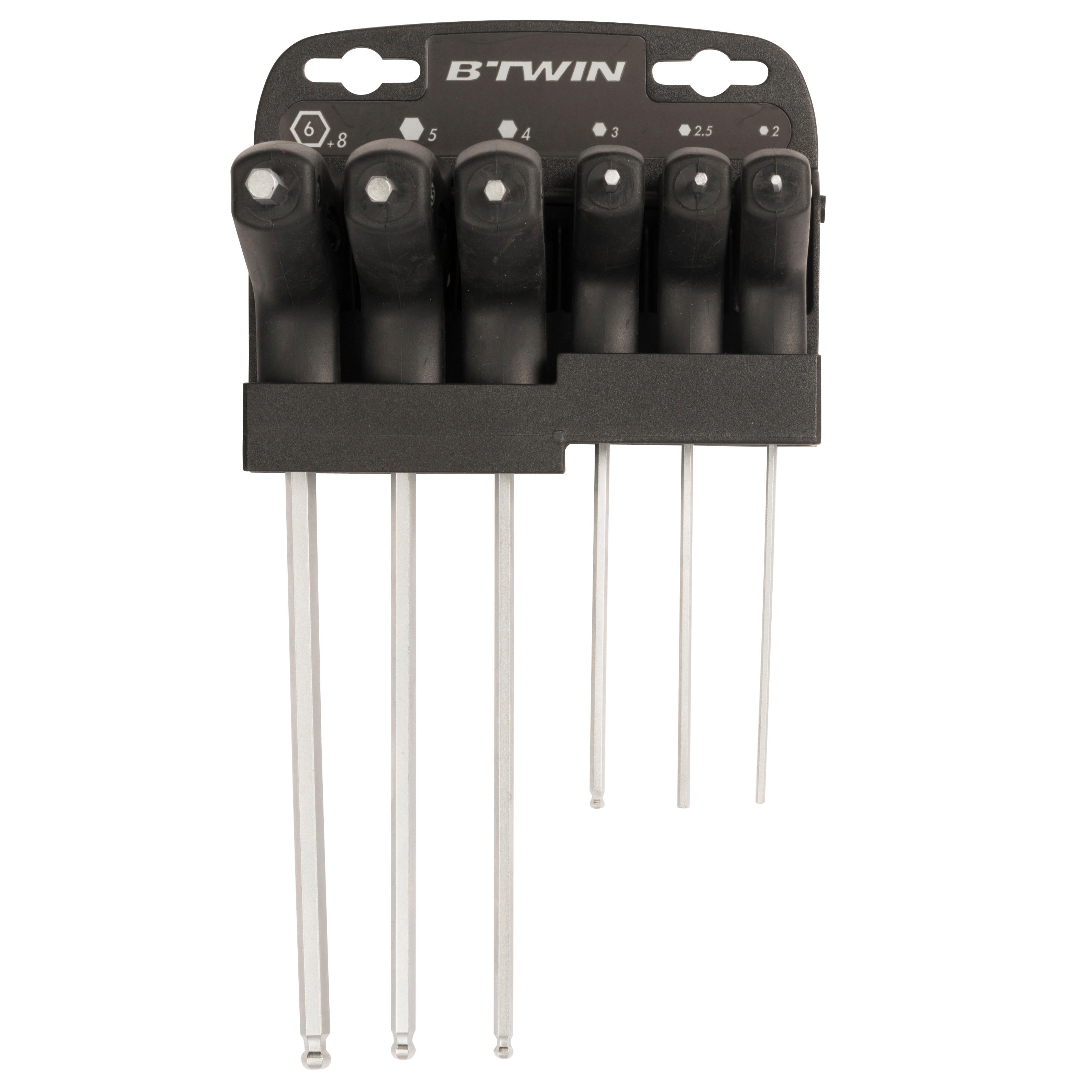 Set of 6 Allen keys and 8-mm adaptor