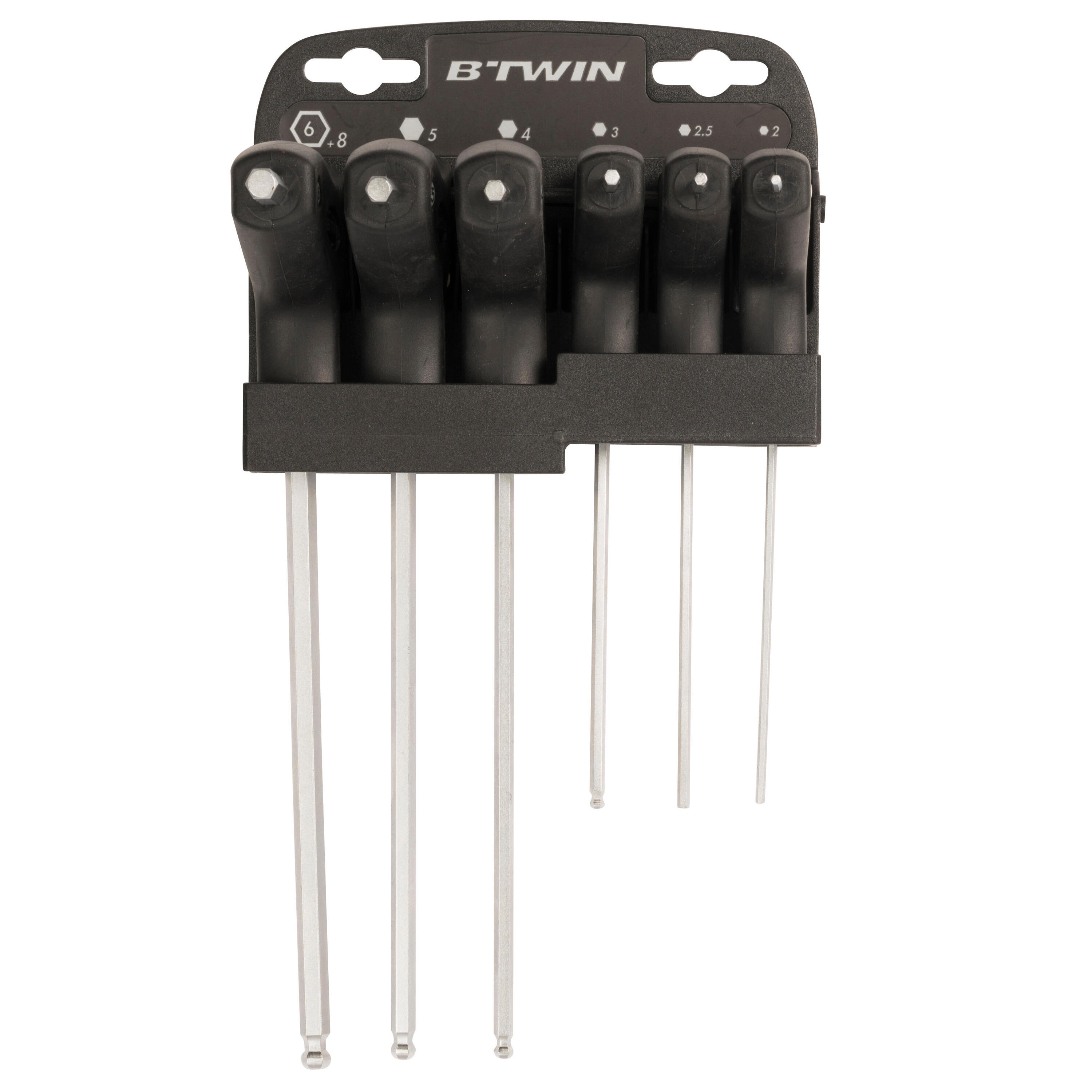 Serie 6 chiavi allen + adattatore 8mm 3/3