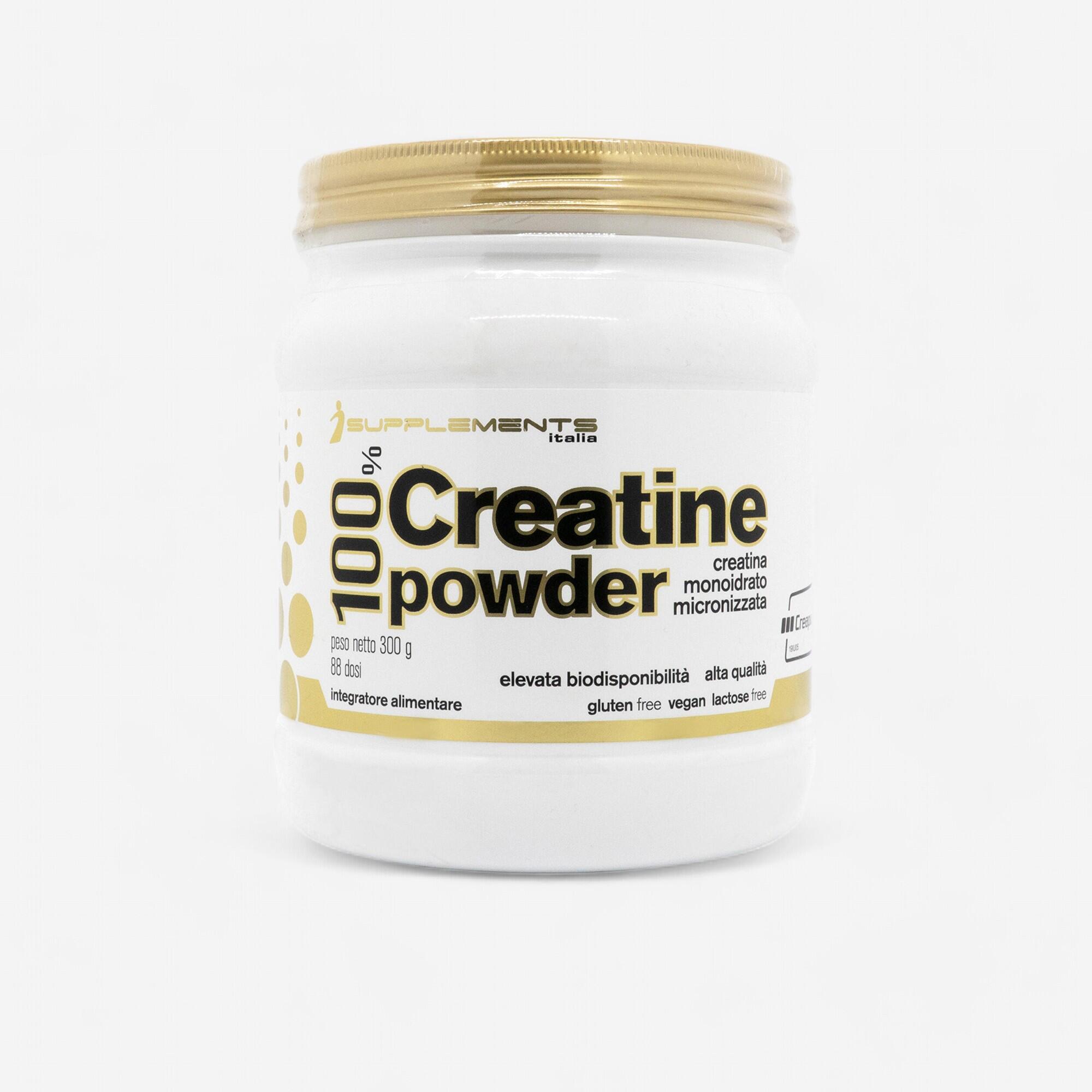 Creatina Isupplements in polvere 100% Creatine Powdre 300g GLUTEN FREE 1/1