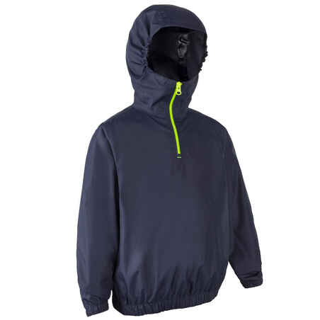 Chaqueta náutica rompeviento júnior Dinghy 100 azul oscuro