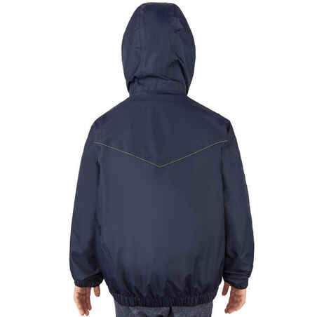 Chaqueta náutica cortaviento júnior Dinghy 100 azul oscuro/azul