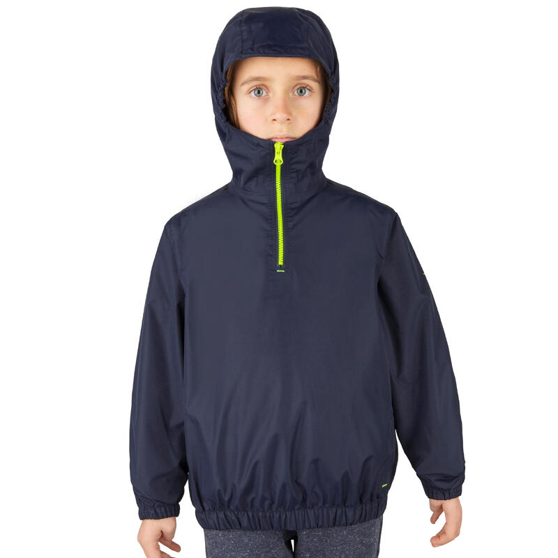 Jachetă Protecție vânt Dinghy 100 Albastru Închis /Albastru Copii 