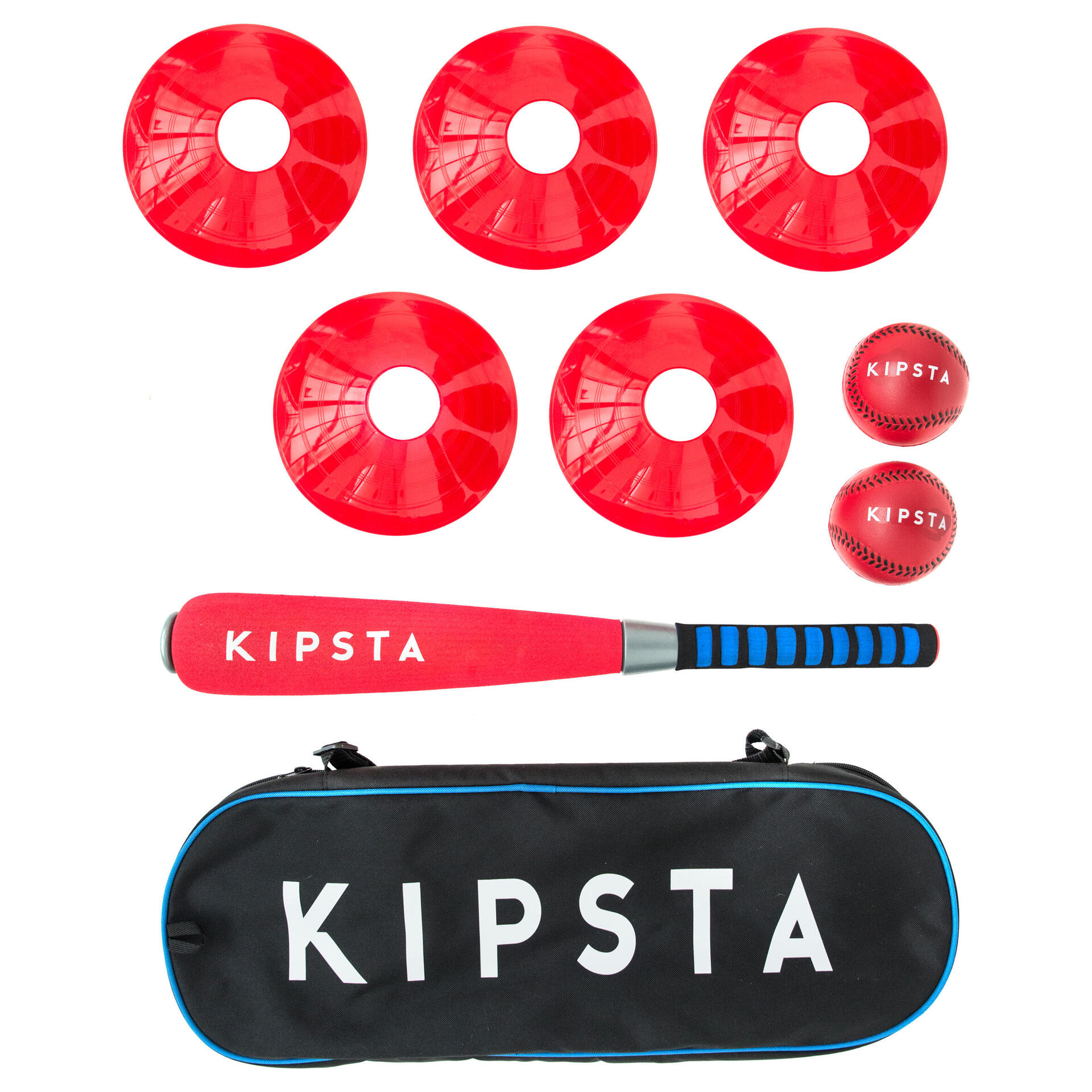 KIPSTA BA100 FOAM BASEBALL BALL & BAT SET KIDS