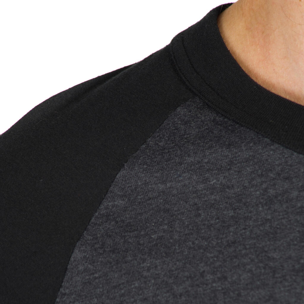 Baseball-Shirt BA 550 ¾-Arm Erwachsene dunkelgrau