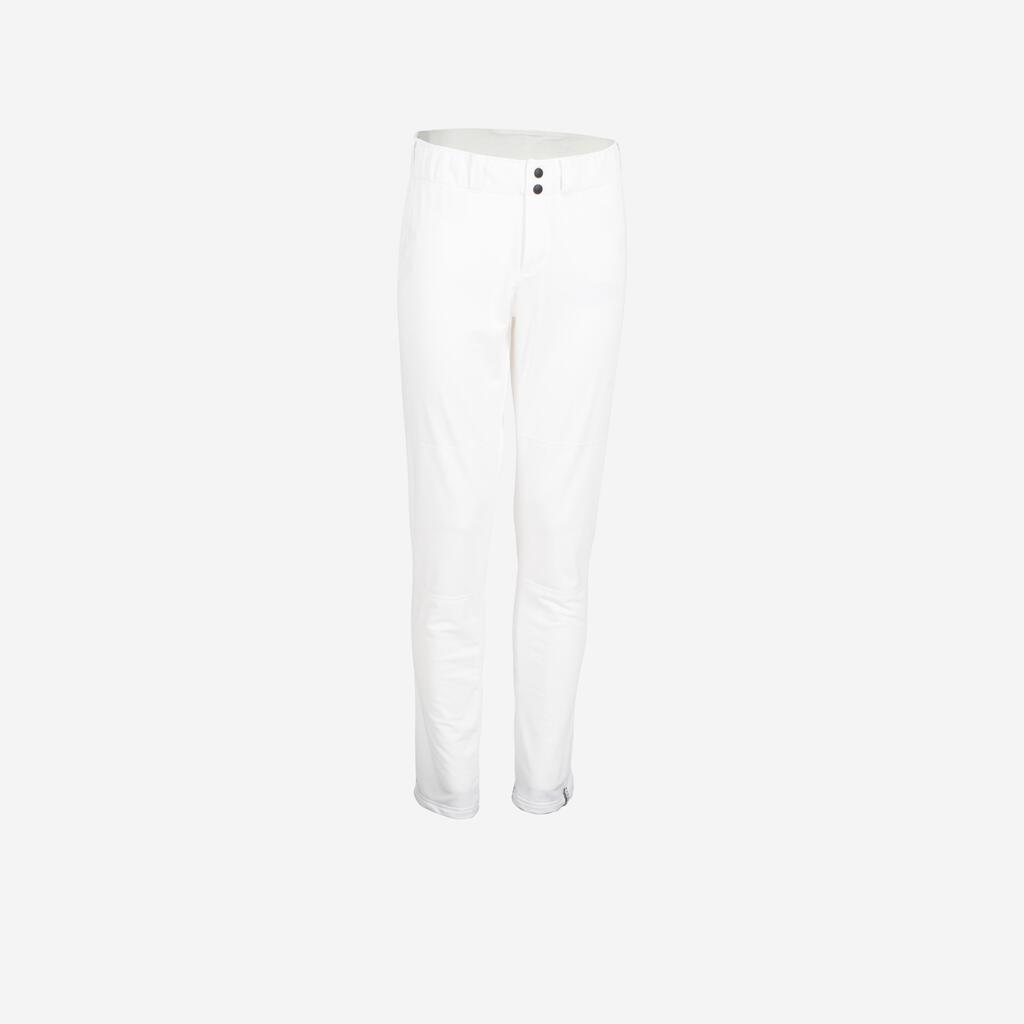 PANTALONE ZE BEJZBOL BA 550 ZA ODRASLE BELE