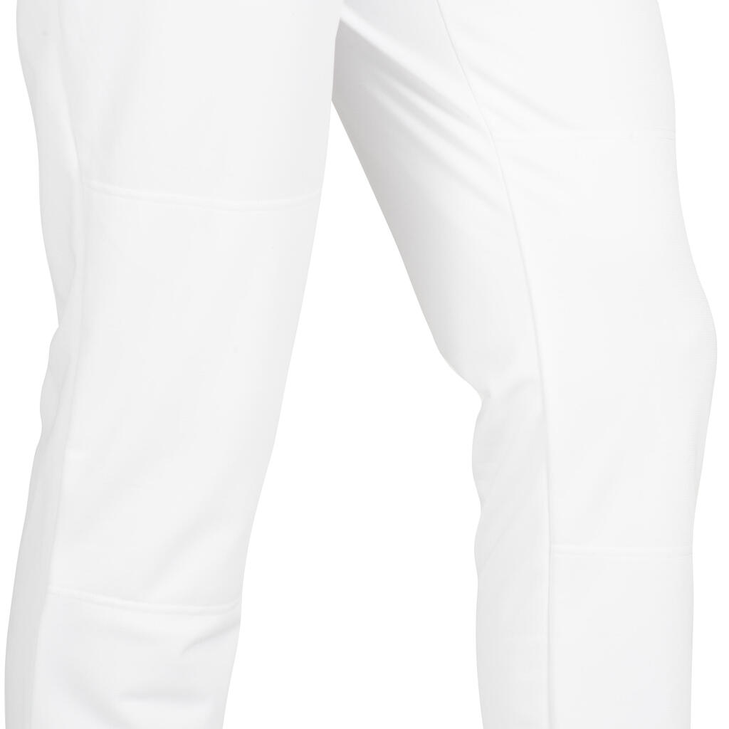 Nohavice na bejzbal pre dospelých BA 550 biele