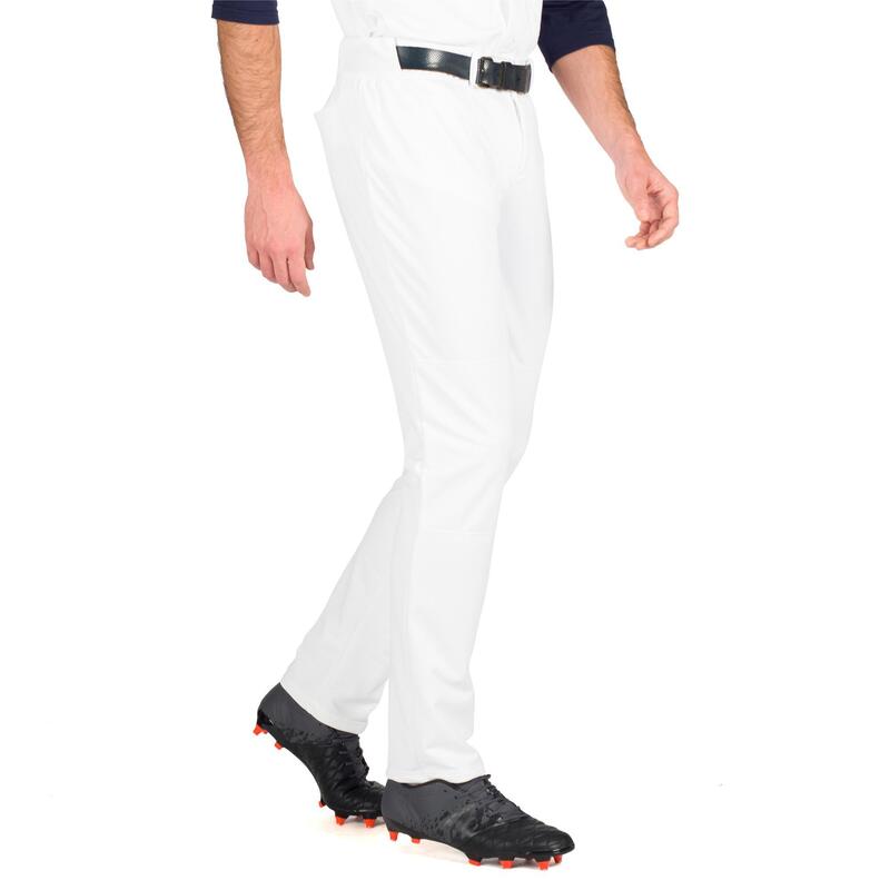 Pantalon Baseball BA 550 Alb Adulţi 