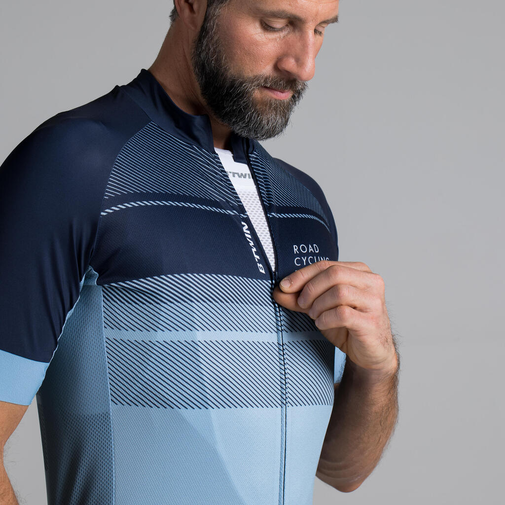 RoadCycling 900 Short-Sleeved Cycling Jersey - Denim