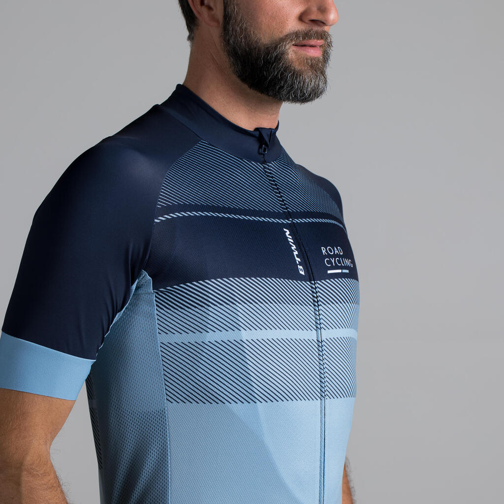 RoadCycling 900 Short-Sleeved Cycling Jersey - Denim