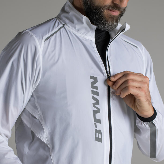 b'twin fahrrad-winterjacke rennrad rr 500
