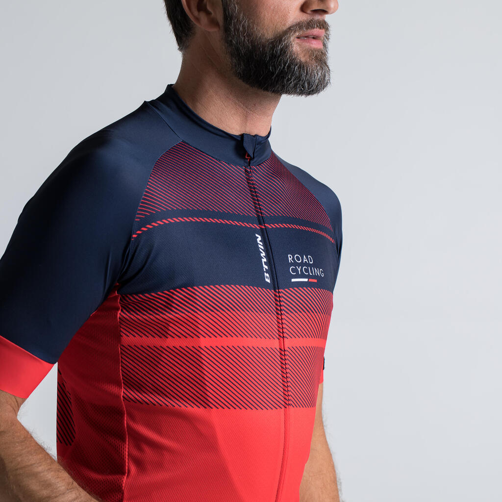 Radtrikot kurzarm Rennrad RC 500 X Herren blau