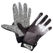 Guantes de fútbol americano para receptor adulto AF 550 blancos y negros