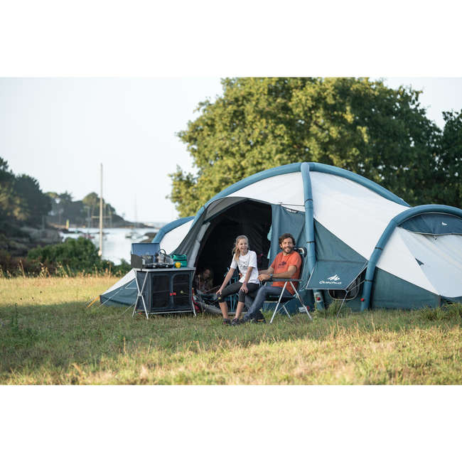 QUECHUA RECLINING FOLDING CAMPING CHAIR BLUE Decathlon