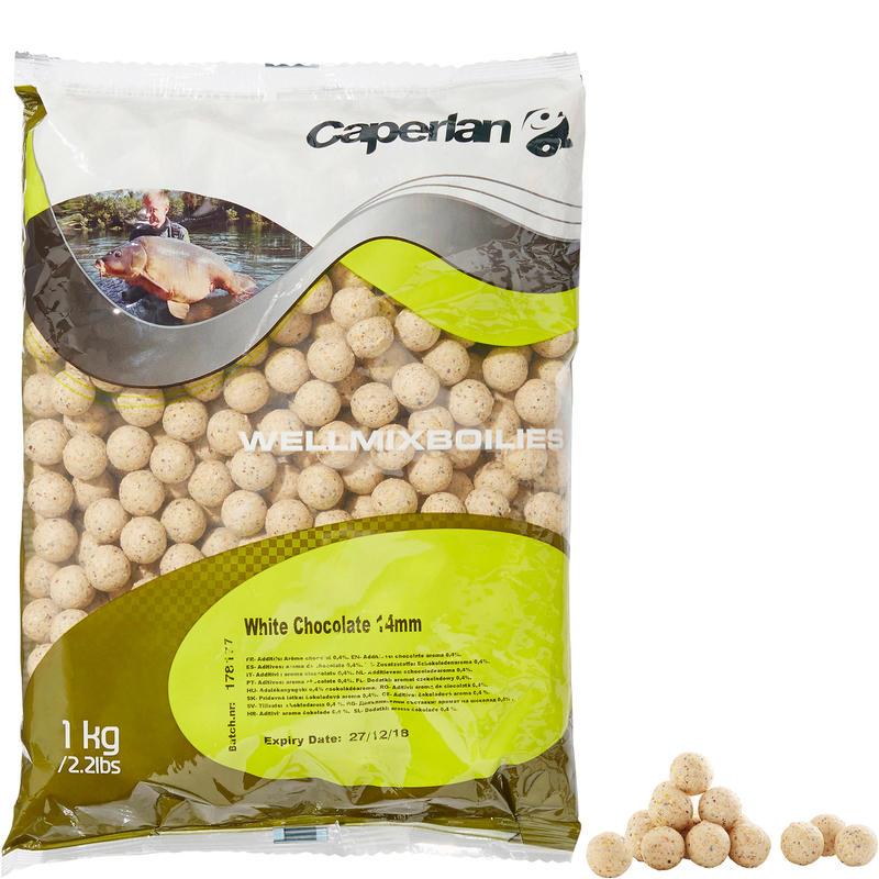 BOUILLETTE PÊCHE DE LA CARPE WELLMIX 9/16" CHOCOLAT BLANC 2,2 LB BOUILLETTE PÊCHE DE LA CARPE WELLMIX 9/16" CHOCOLAT BLANC 2,2 LB
