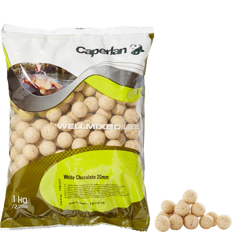 BOUILLETTE PÊCHE DE LA CARPE WELLMIX 20 MM CHOCOLAT BLANC BOUILLETTE PÊCHE DE LA CARPE WELLMIX 20 MM CHOCOLAT BLANC