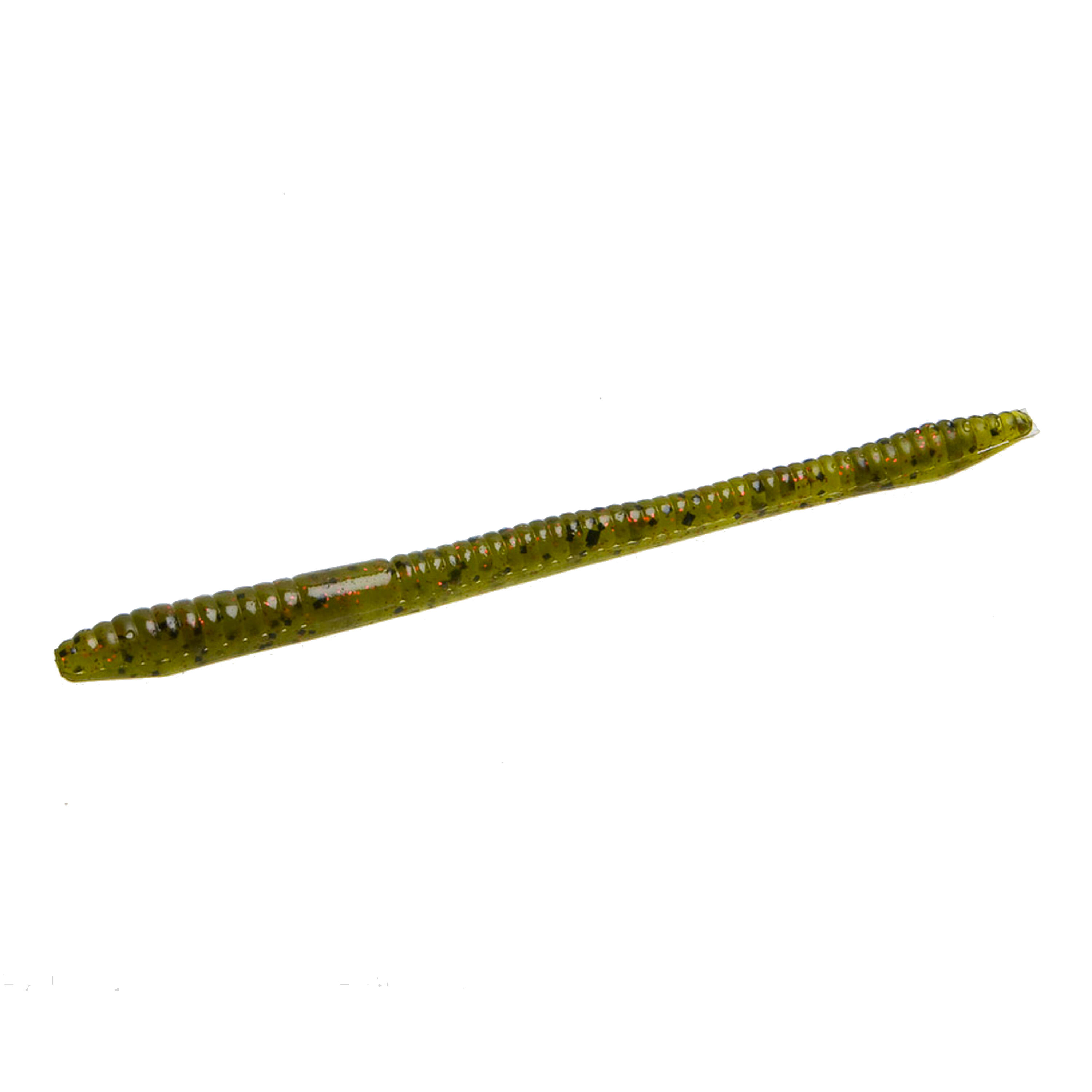 FINESSE WORM WATERMELON & RED BLACK BASS FISHING SOFT LURE 1/1