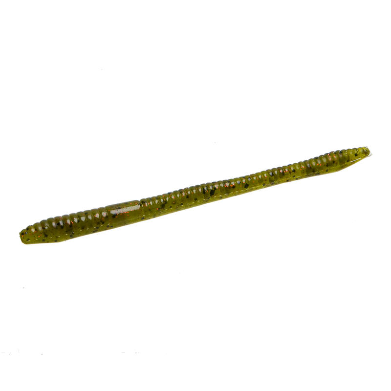 FINESSE WORM WATERMELON & RED BLACK BASS FISHING SOFT LURE ZOOM - Decathlon