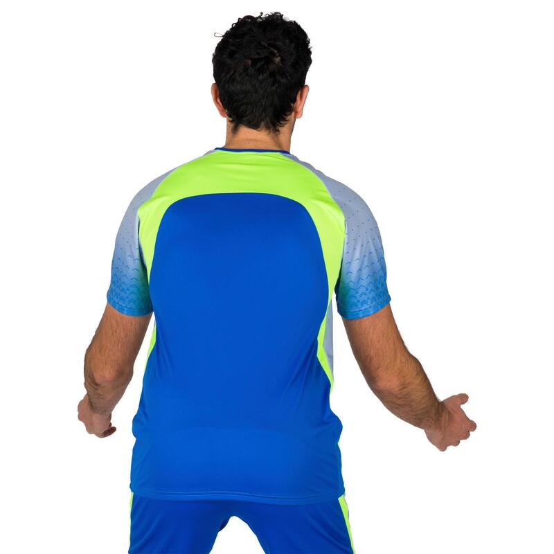 Camiseta de voleibol Allsix V500 hombre azul y verde