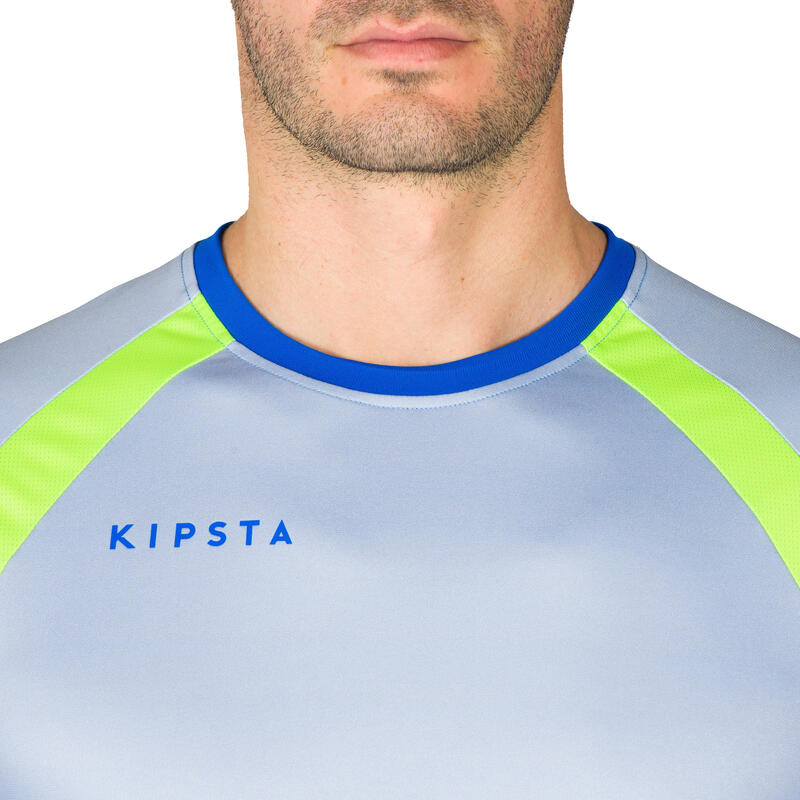 Camiseta de voleibol Allsix V500 hombre azul y verde