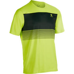 T-SHIRT TENNIS HOMME SOFT 100 JAUNE FLUO
