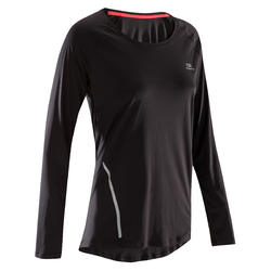 TS MANCHES LONGUES JOGGING FEMME RUN SUN PROTECT LONG NOIR