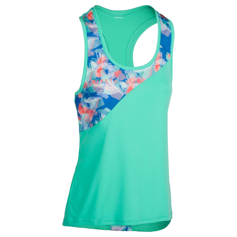 BV 500 Women's Beach Volleyball Tank Top Green Decathlon
