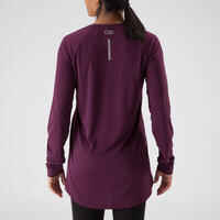 RUN SUN PROTECT LONG LS RUNNING T-SHIRT BURGUNDY