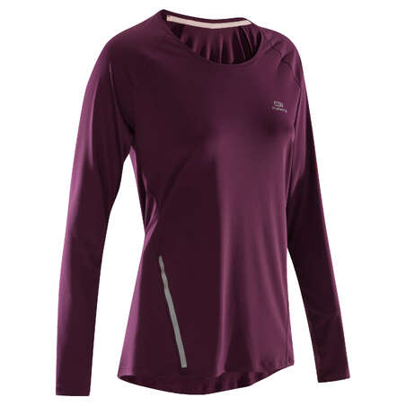 TS MANCHES LONGUES JOGGING FEMME RUN SUN PROTECT LONG BORDEAUX